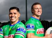The Canberra Raiders' new halves duo of Jamal Fogarty and Jack Wighton will run out this weekend. Picture: Sitthixay Ditthavong