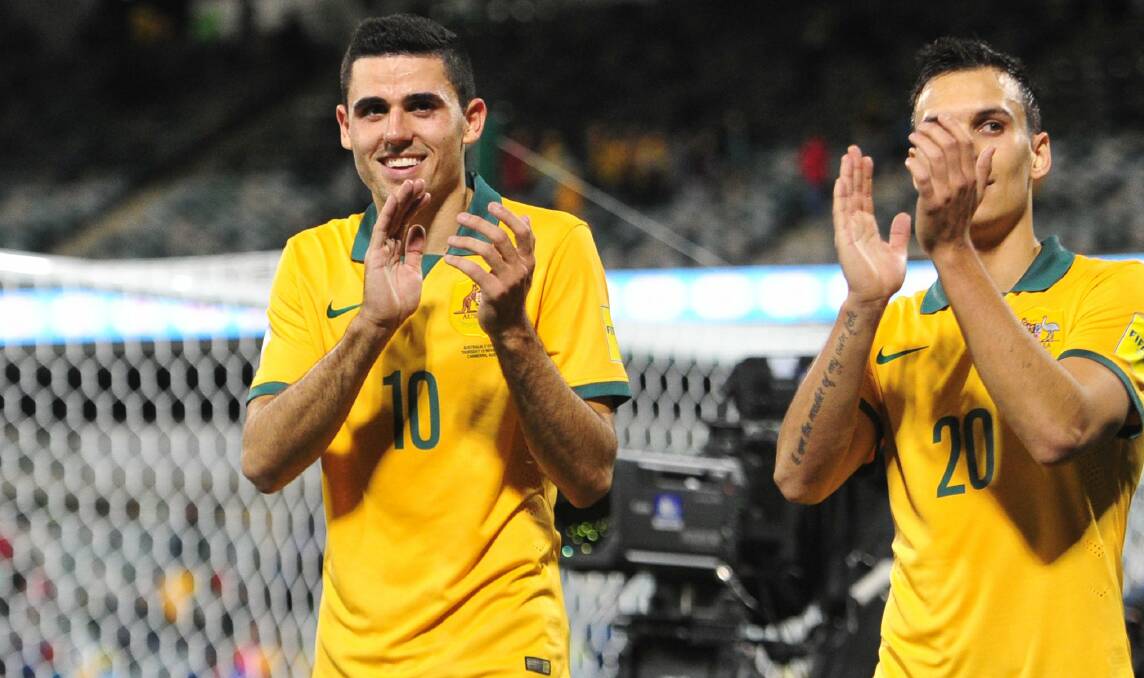 The Socceroos will be without Tom Rogic for a key World Cup qualifier. Picture: Melissa Adams.