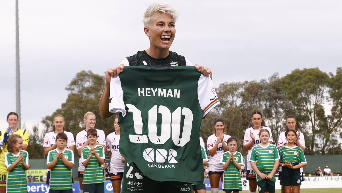 Michelle Heyman scored her 100th A-League goal this season. Picture by Keegan Carroll