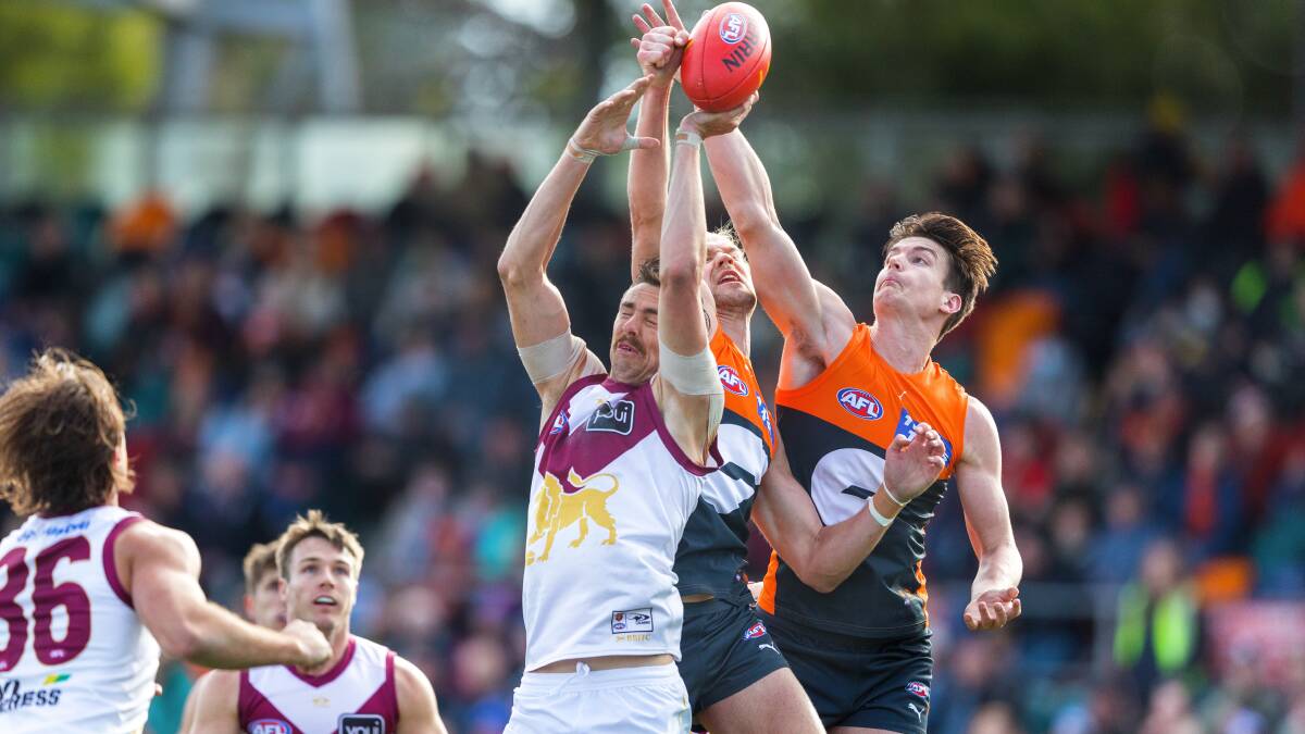 GWS Giants v Brisbane Lions at Manuka Oval in July. Picture by Sitthixay Ditthavong