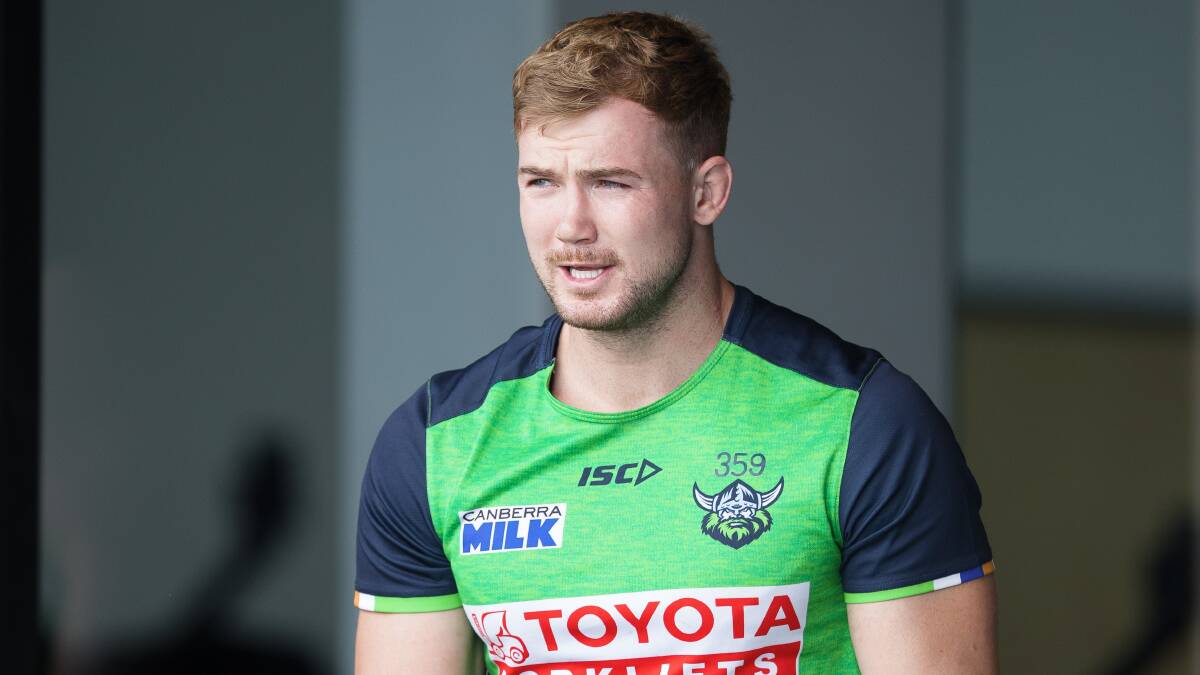 Canberra Raiders second-rower Hudson Young. Picture by Sitthixay Ditthavong