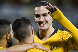 Socceroos star Jackson Irvine in Canberra in 2019. Picture by Dion Georgopoulos