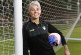 Canberra United capitain Michelle Heyman. Picture by Keegan Carroll
