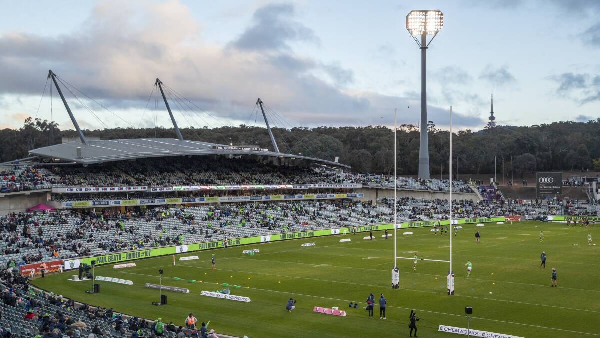 Canberra Stadium is in need of a revamp. Picture by Keegan Carroll