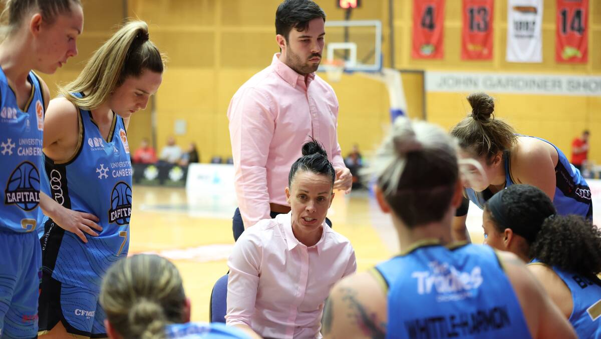 Kristen Veal is still in search of her first WNBL win as Capitals head coach. Picture Getty Images