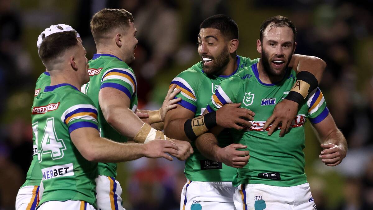 Matt Frawley scored a try against the Dragons. Picture Getty Images