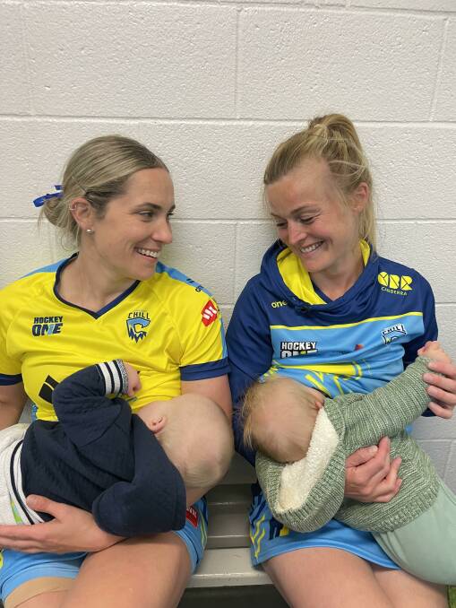 New mums are given time to breastfeed before and after games. Picture Supplied