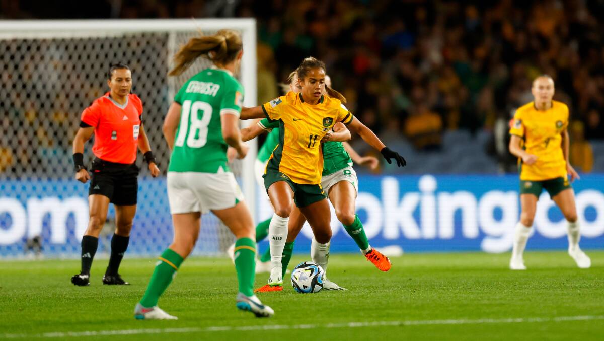 Matildas player Mary Fowler. Picture by Anna Warr