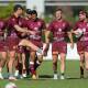 Queensland Maroons train ahead of Game Two in Perth. Picture: Getty Images.