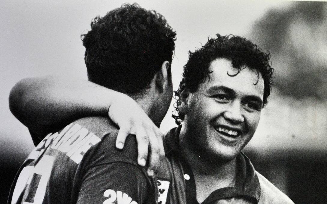 Raiders legend John Lomax during his prime. Picture by The Canberra Times