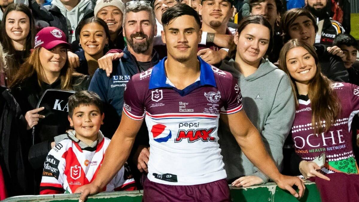 Kaeo Weekes has arrived from Manly. Picture Twitter