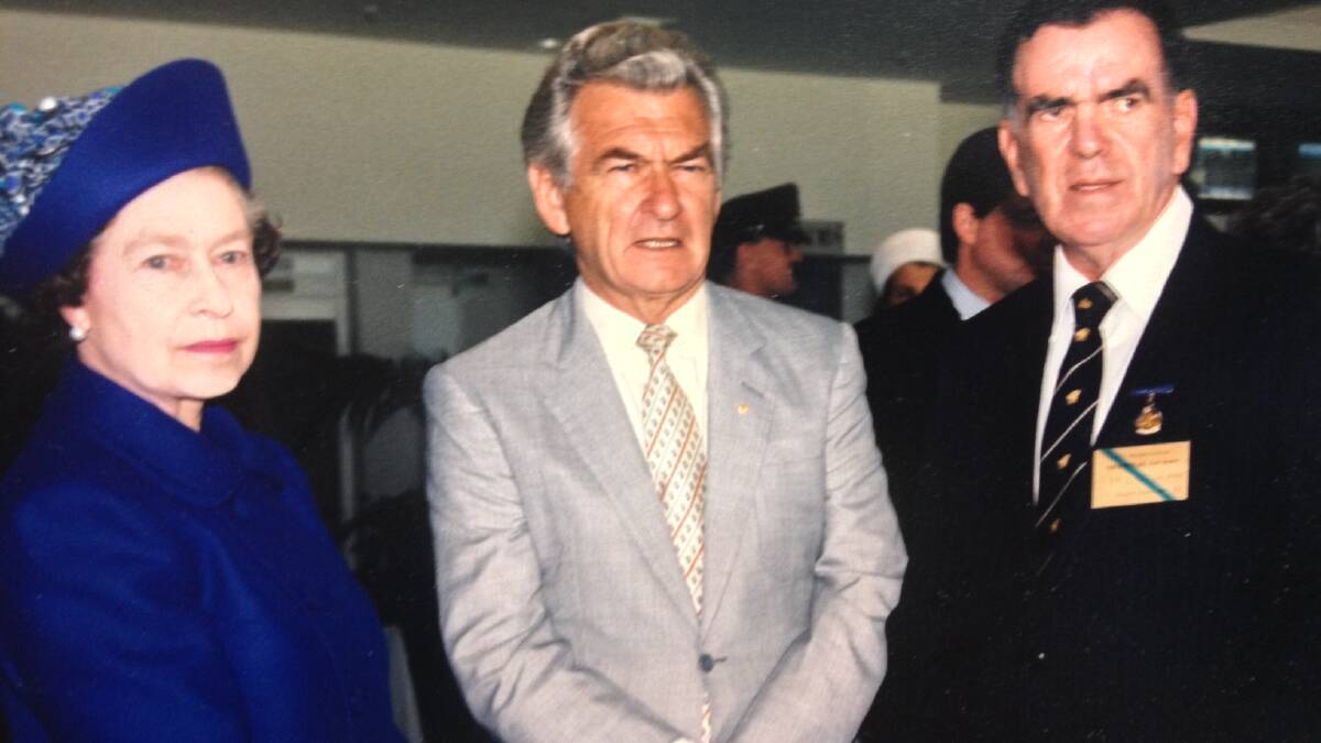 Queen Elizabeth II and then Prime Minister Bob Hawke. Picture Supplied