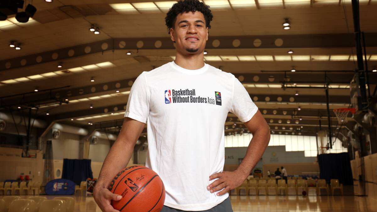 Josh Green at the NBA Basketball Without Borders camp. Picture: James Croucher.