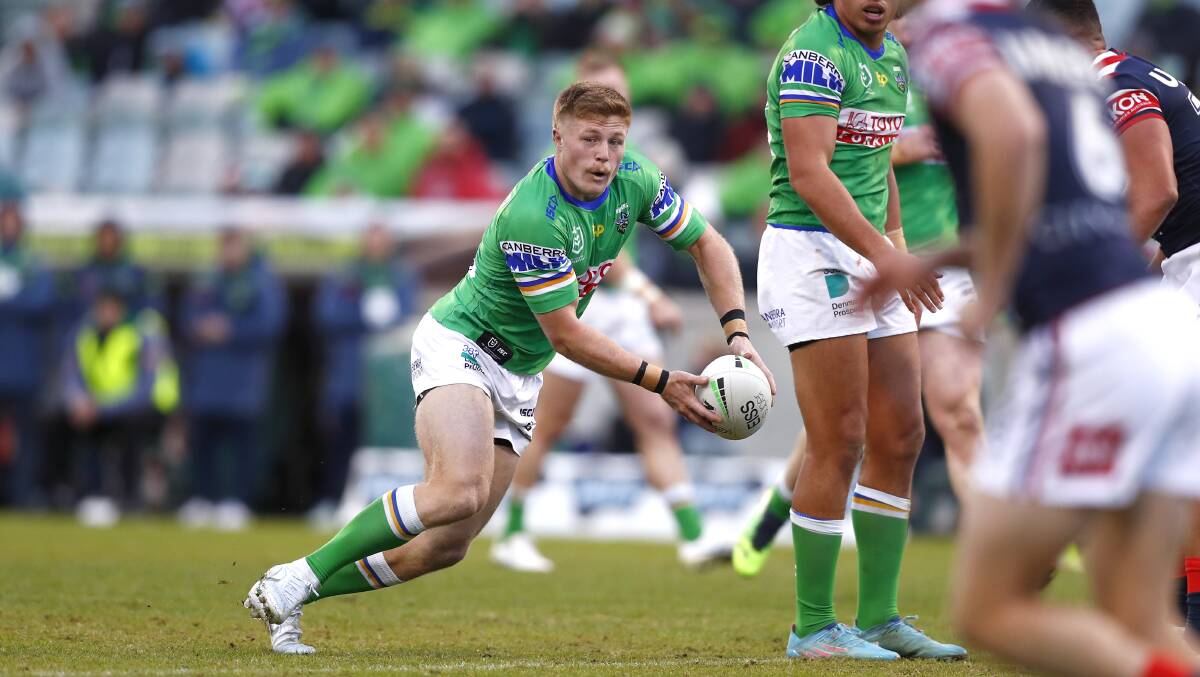 Canberra Raiders hooker Zac Woolford. Picture by Keegan Carroll