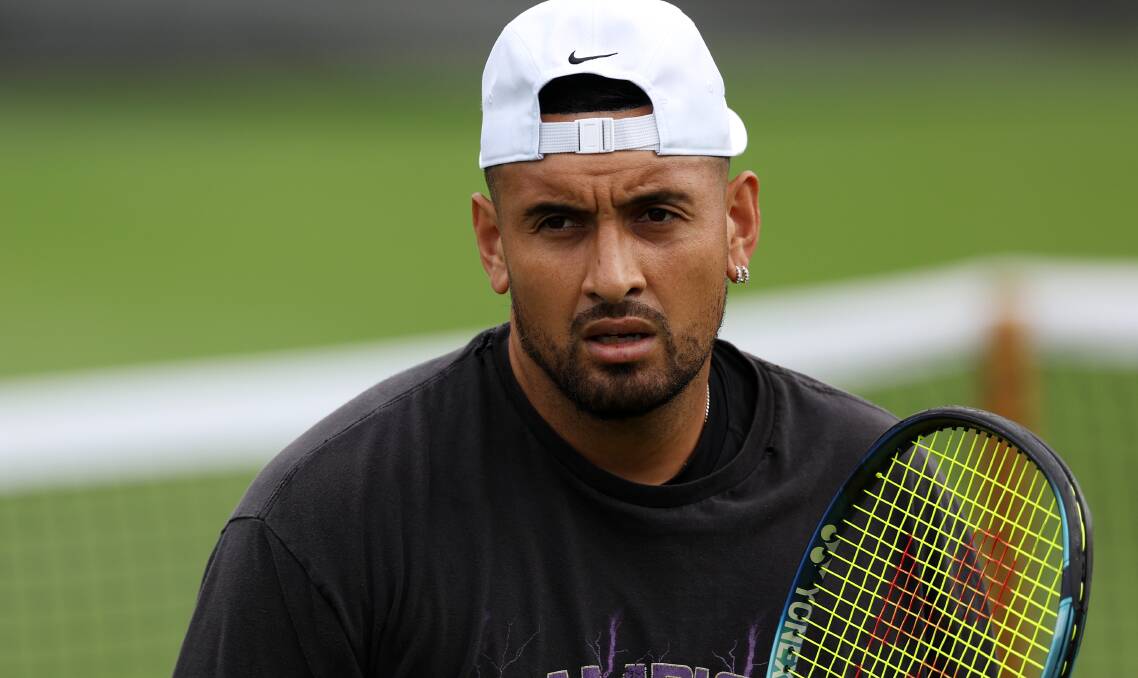 Nick Kyrgios' team are confident he will be fit for the US Open. Picture Getty Images