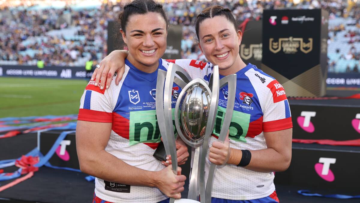 Last season's NRLW champions, the Newcastle Knights. Picture Getty Images