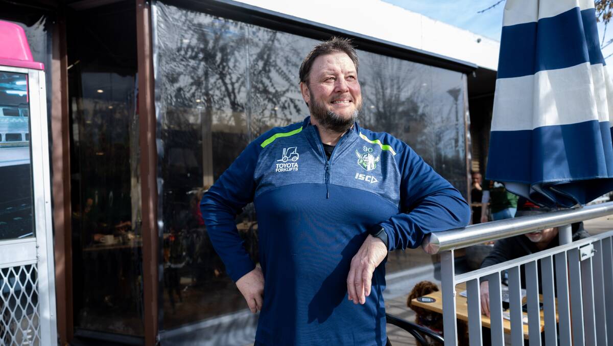 Raiders legend Glenn Lazarus is enjoying living back in Canberra after a career in footy and then politics. Picture by Gary Ramage