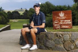 ACT junior golfer on the rise Harry Whitelock. Picture by Keegan Carroll