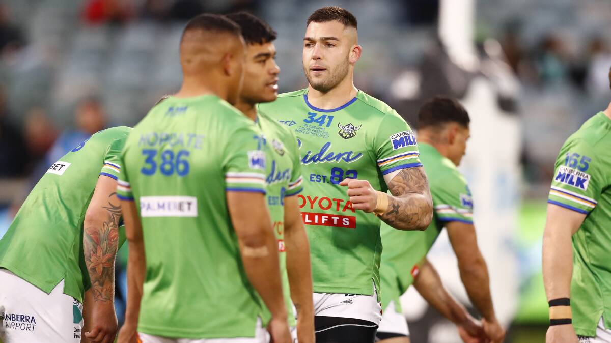 Canberra Raiders winger Nick Cotric is back from suspension. Picture: Keegan Carroll
