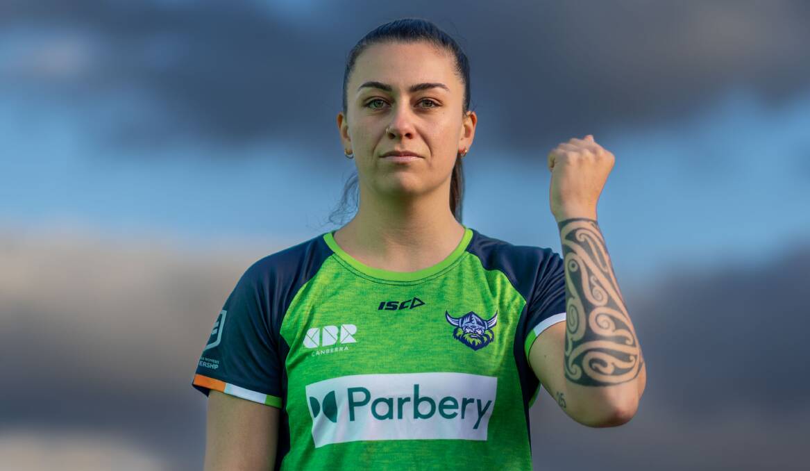 Canberra Raiders NRLW star Madison Bartlett. Picture by Gary Ramage