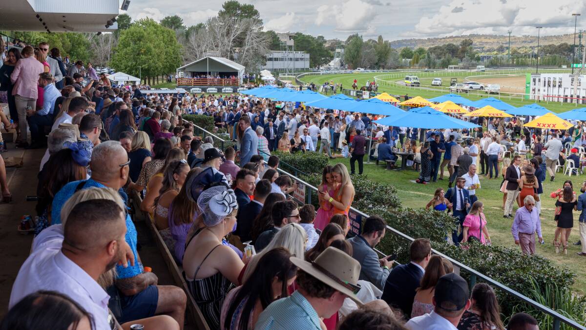 A large crowd returned to Thoroughbred Park for the Black Opal Stakes this year. Picture: Sitthixay Ditthavong