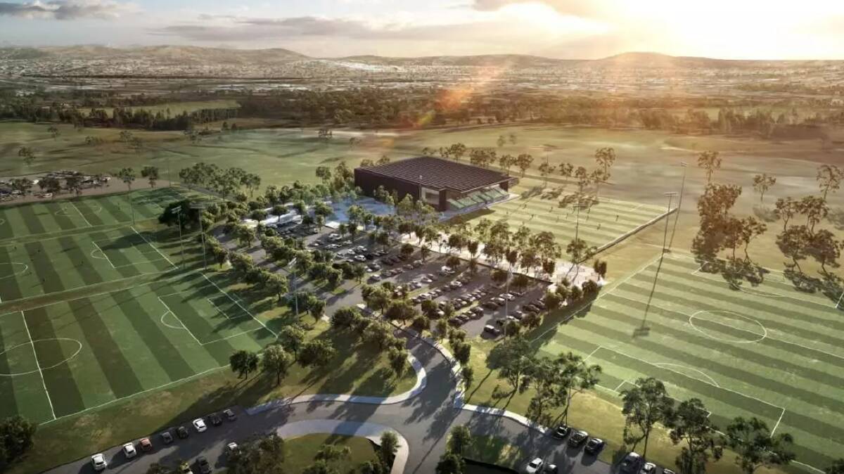 One design option for the proposed new Home of Football at Throsby. Picture supplied