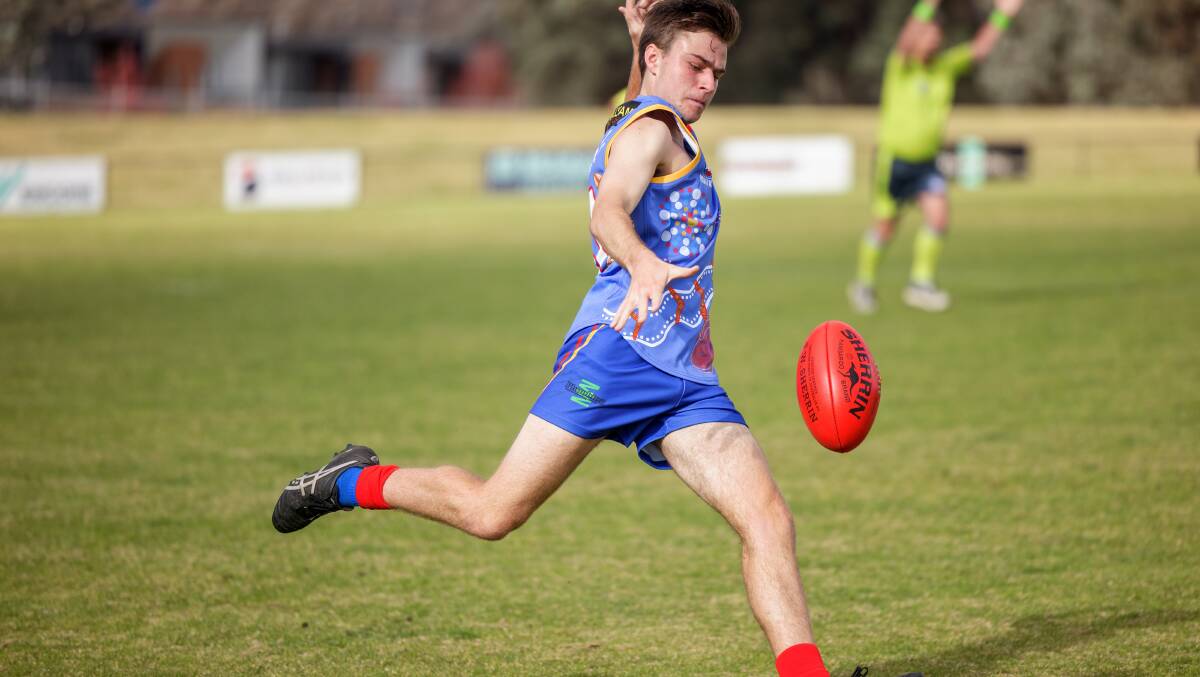 Tuggeranong's Joseph Carroll scored one goal in the match. Picture: Sitthixay Ditthavong