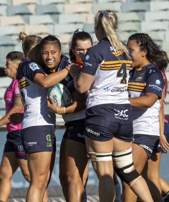 The Brumbies women are in the semi-finals eyeing a grand final berth. Picture by Gary Ramage