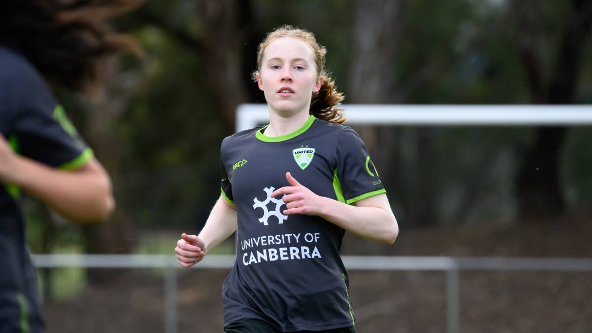 Canberra United Academy product Sasha Grove is a Young Matilda. Picture by Sitthixay Ditthavong