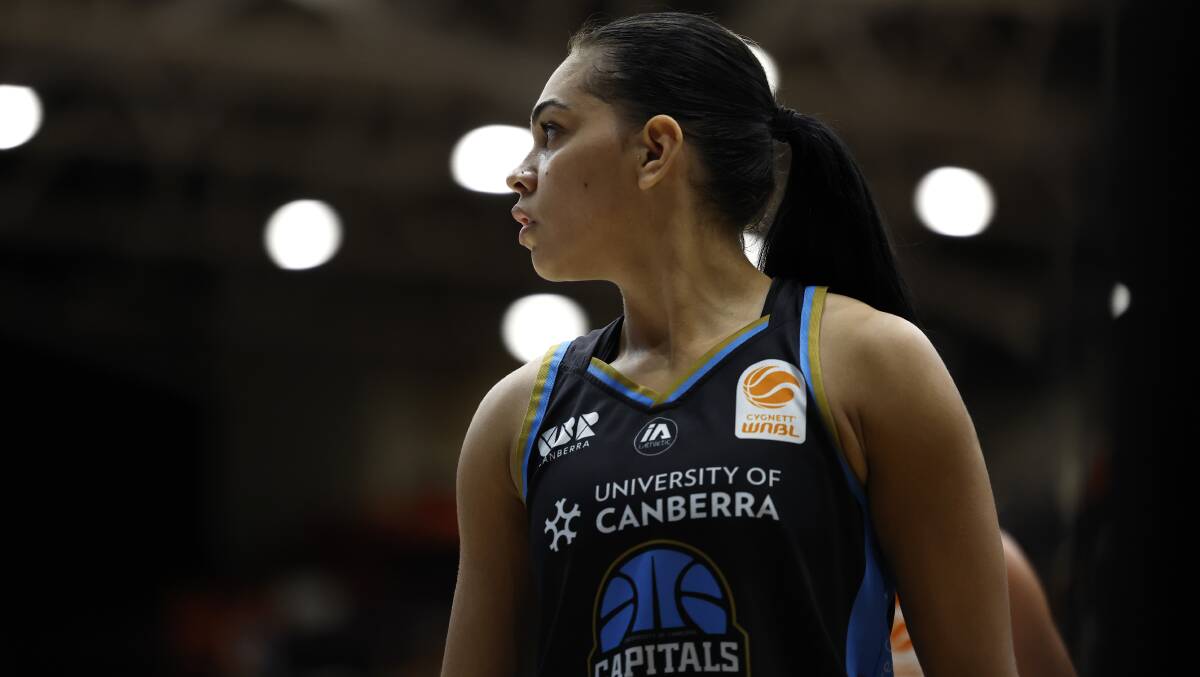 Canberra Capitals player Shaneice Swain. Picture by Keegan Carroll