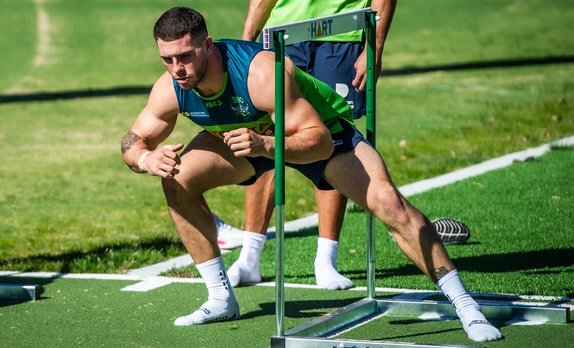 Adam Elliott is using a nugget of ancient wisdom to help prepare for Canberra's clash against the Warriors this weekend. Picture: Karleen Minney