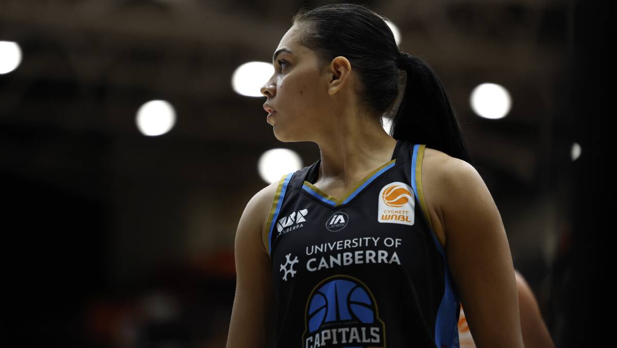Canberra Capitals guard Shaneice Swain. Picture by Keegan Carroll
