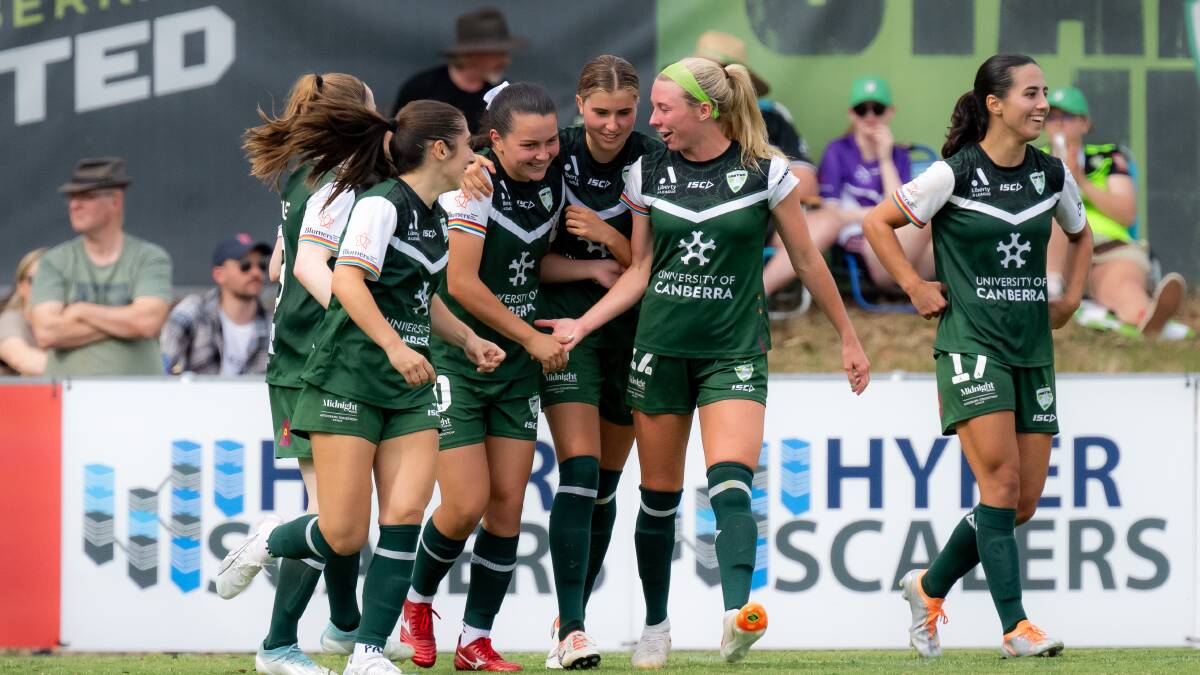 Canberra United's Mary Stanic-Floody scored her first A-League goal on the weekend. Picture by Elesa Kurtz