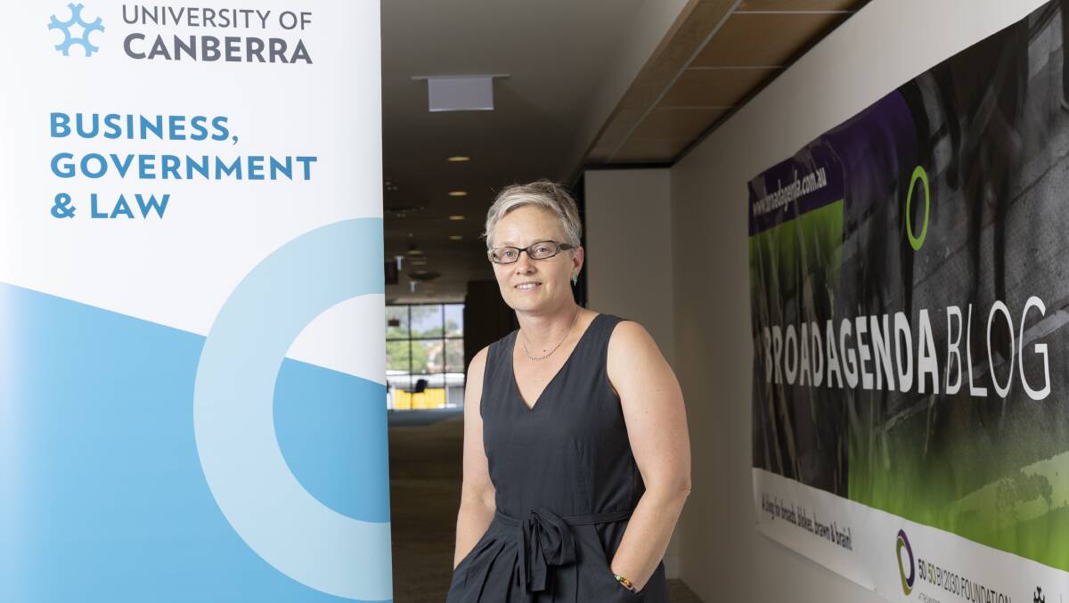 University of Canberra's 50/50 by 2030 Foundation director Amy Kilpatrick. Picture by Keegan Carroll