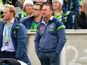 Raiders coach Ricky Stuart is in hot water over his press conference comments. Picture: Elesa Kurtz.