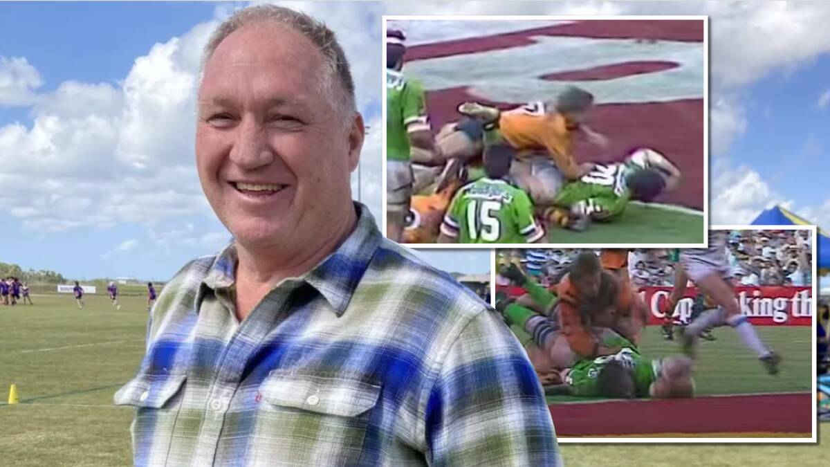 Canberra Raiders legend Steve Jackson is running for the mayor of Mackay. Picture Supplied/YouTube