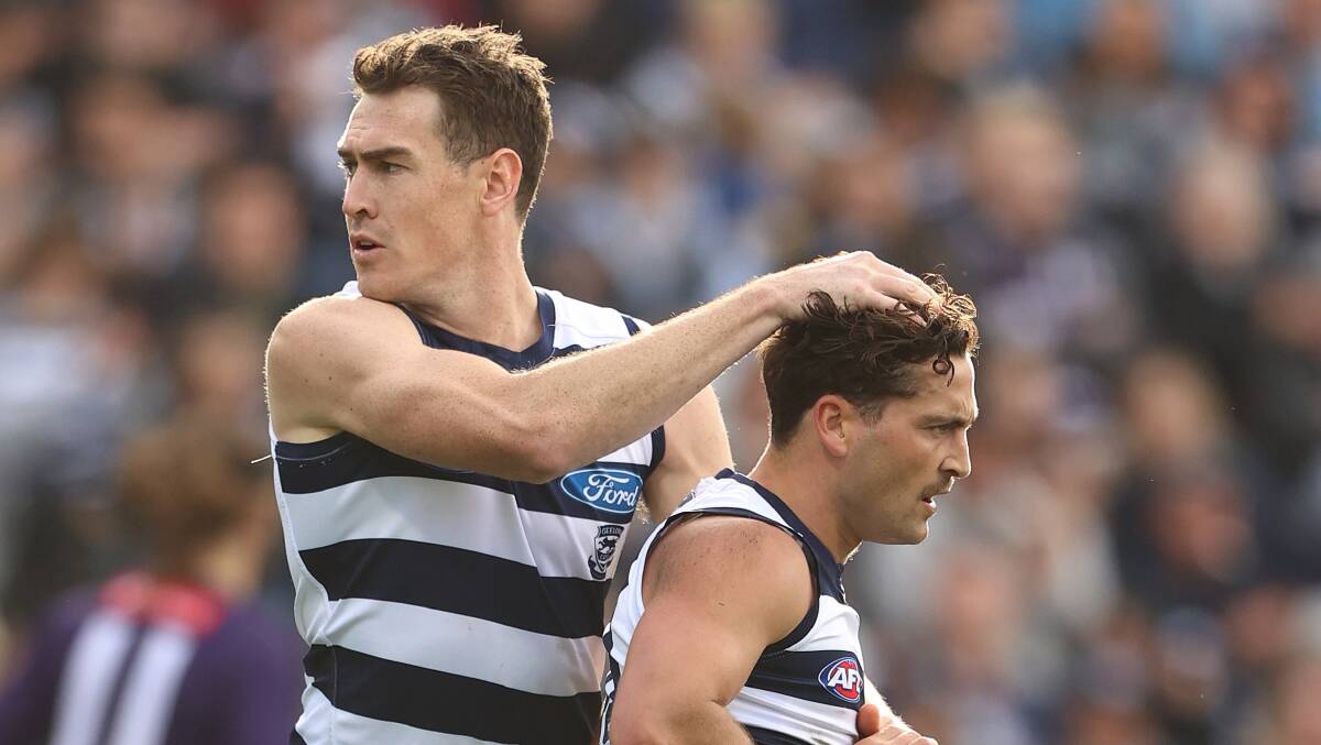 Geelong's Jeremy Cameron is in top form for the Cats. Picture: Getty Images