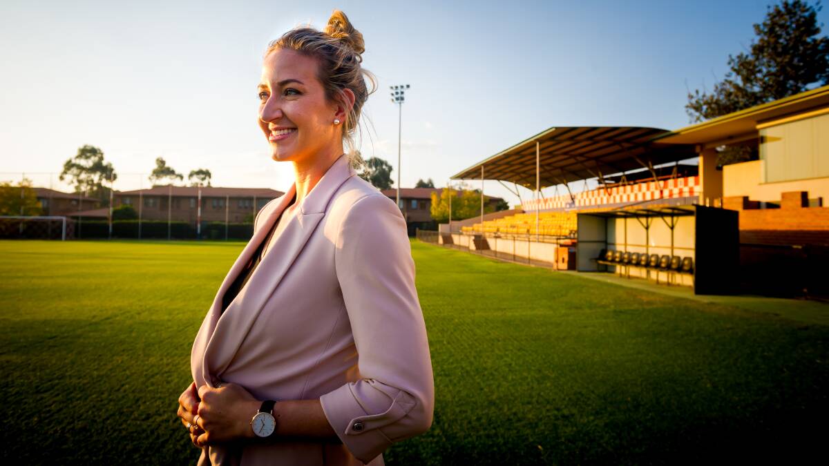 Grace Gill has taken on a mentorship role with Canberra United. Photo Elesa Kurtz