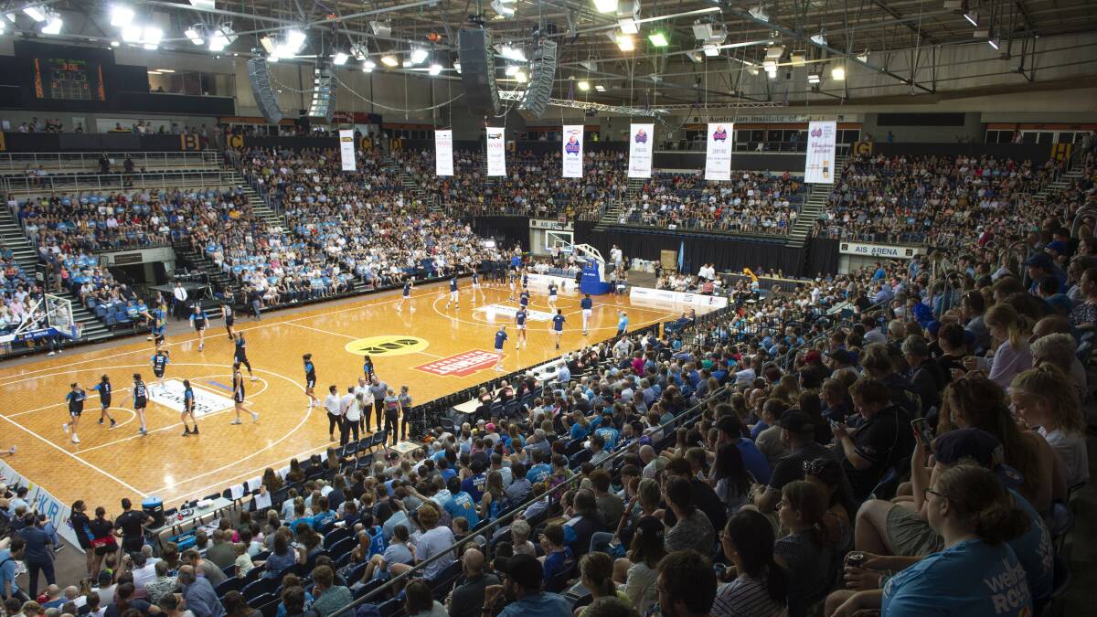 The WNBL grand final series at AIS Arena. Photo: Sitthixay Ditthavong