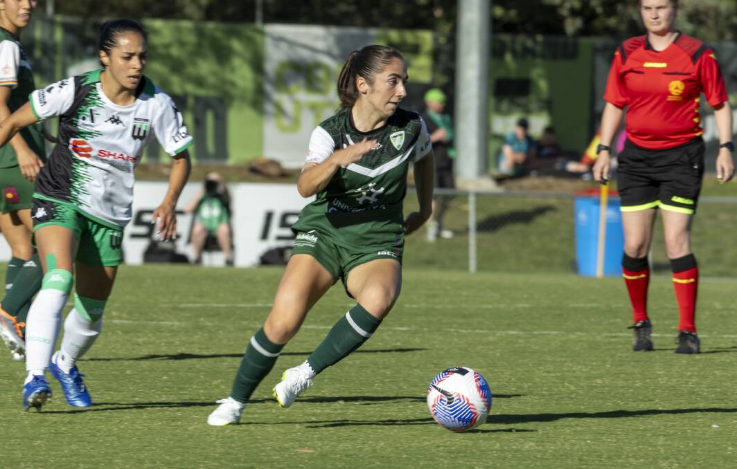 Canberra United defender Emma Ilijoski. Picture by Gary Ramage