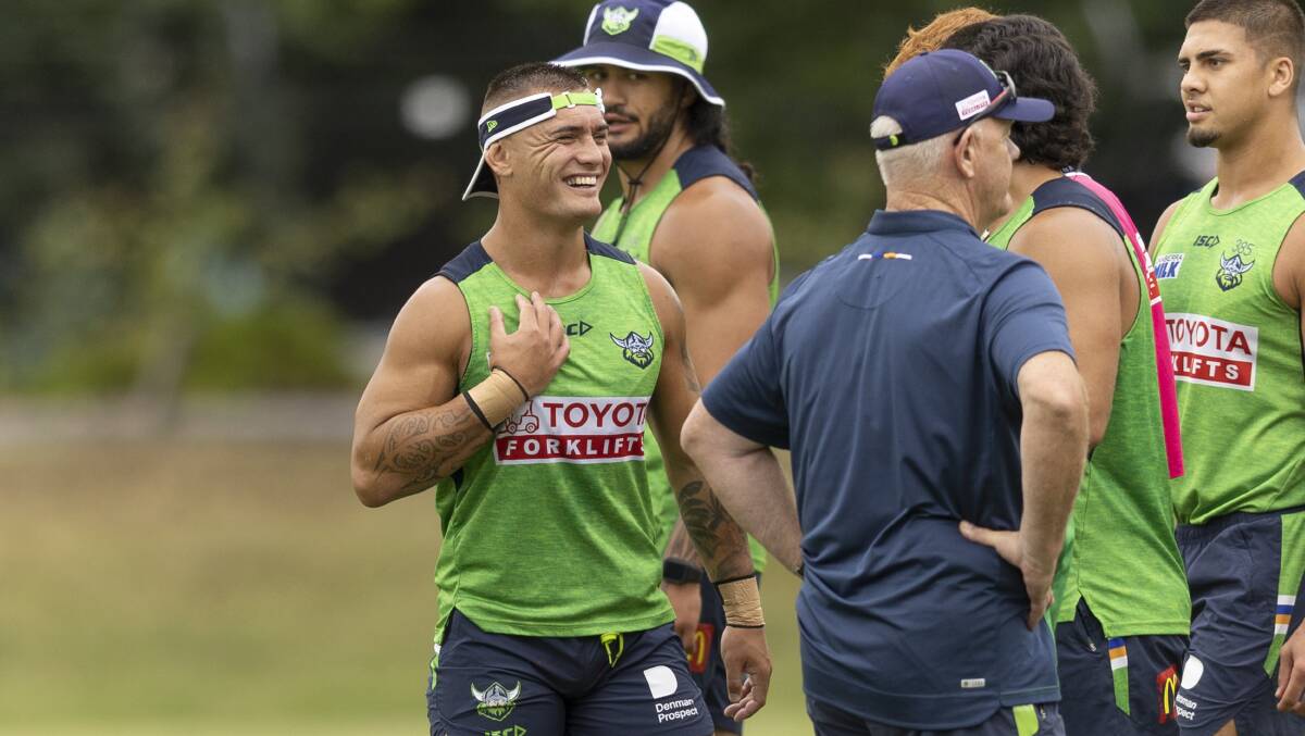 Danny Levi has settled into life at the Canberra Raiders. Picture by Keegan Carroll