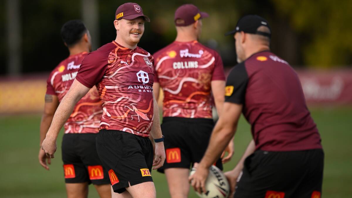 Corey Horsburgh in Maroons camp. Picture Getty Images