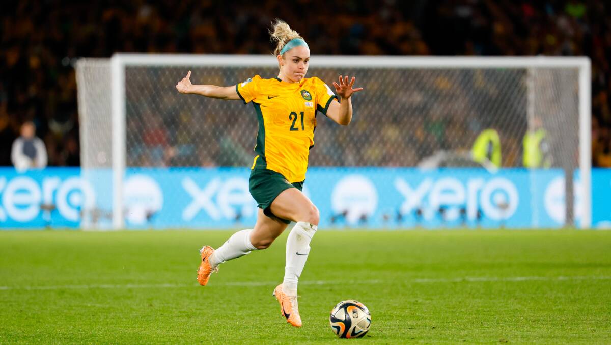 Matildas star Ellie Carpenter spoke out about the difficulties facing A-League Women players. Picture by Anna Warr