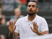 Nick Kyrgios at Wimbledon in 2021. Picture: Getty Images