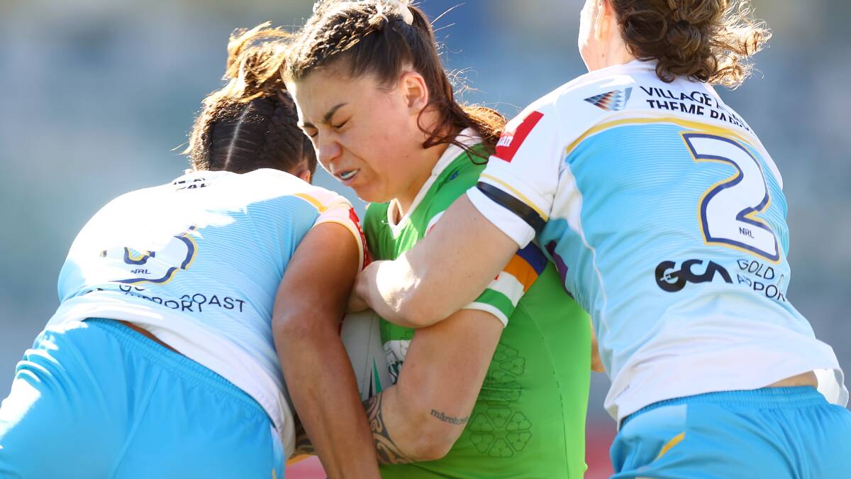 Madison Bartlett scored the only try for Canberra. Picture Getty Images