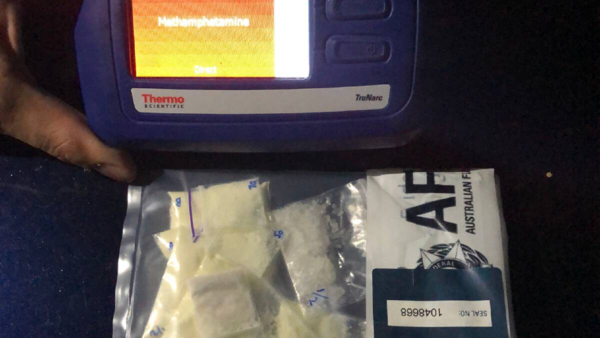 Police allege clip seal bags seized in January contained a powdery substance suspected of being synthetic heroin. Picture supplied 