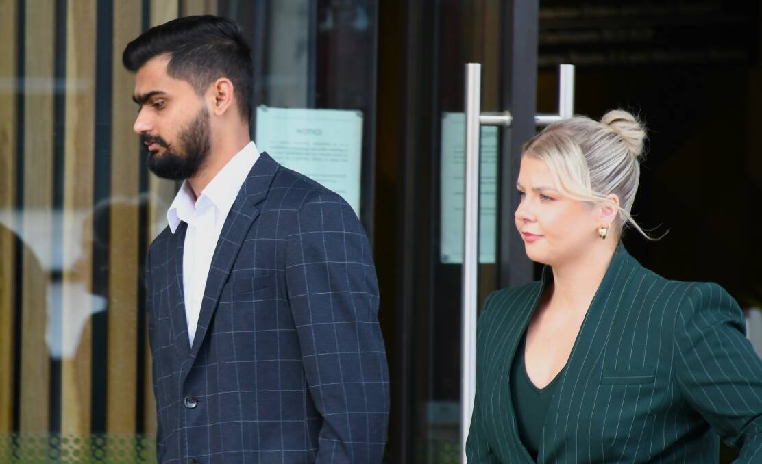 Harjeet Singh with solicitor Carley Hitchins. Picture by Tim Piccione