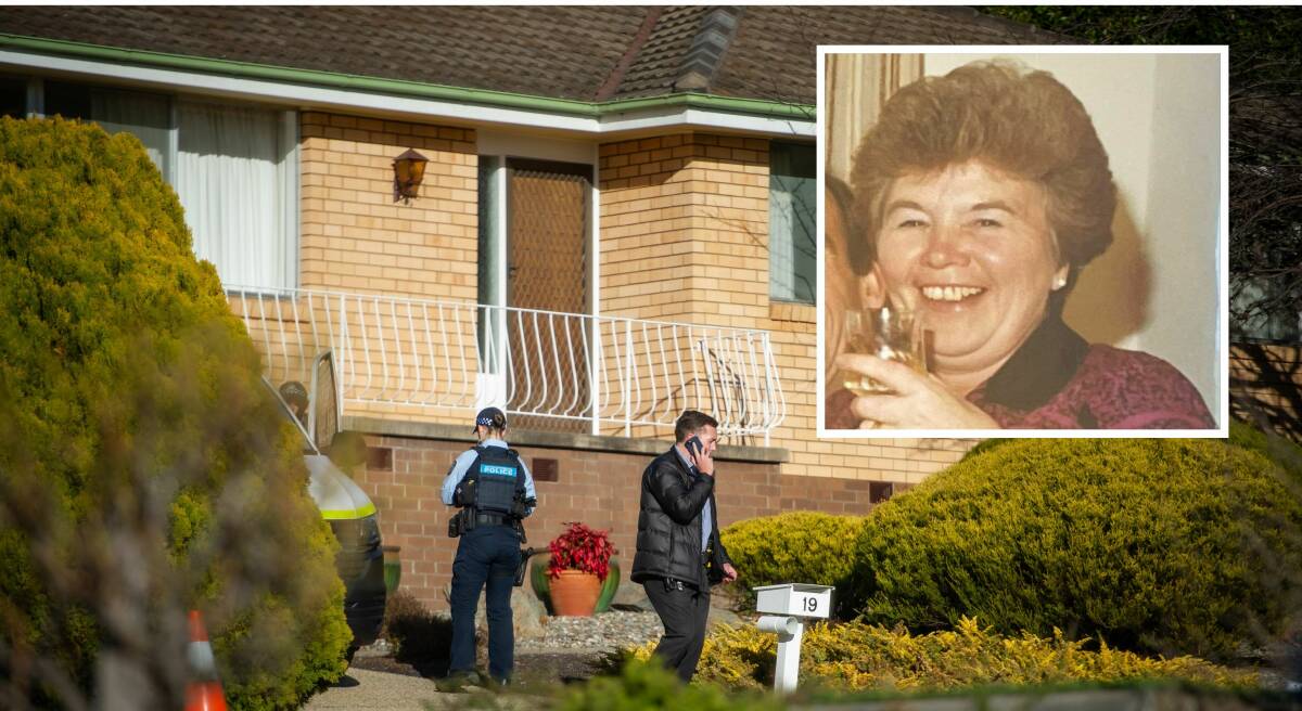 Jean Morley, inset, and the home where she was murdered. Pictures by Karleen Minney, supplied