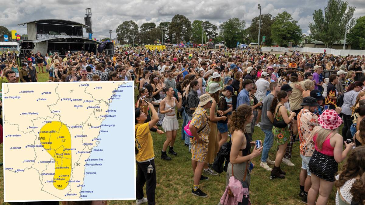 The weather is set to hit one of Canberra's most popular music festivals. Pictures by Gary Ramage, supplied 