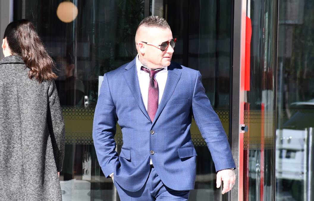 John Wright leaves court on Wednesday after his hearing. Picture by Tim Piccione 
